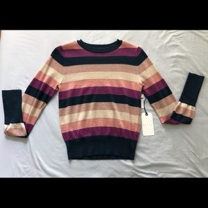 Leith Striped Knit Sweater